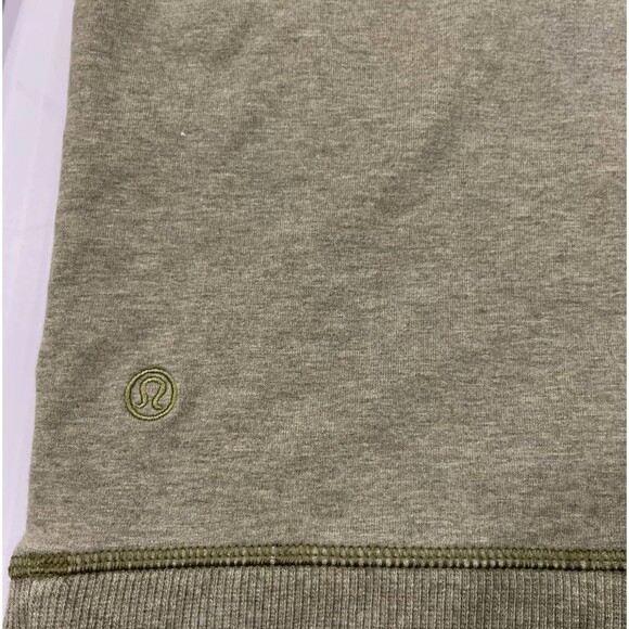 Lululemon Revival Hoodie Men's - Heathered Spiced Olive Green Gym Medium M4339S - Picture 7 of 7